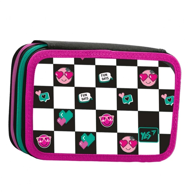 Пенал Yes HP-01 твердий подвійний Lovely Smile (533384) - изображение 1