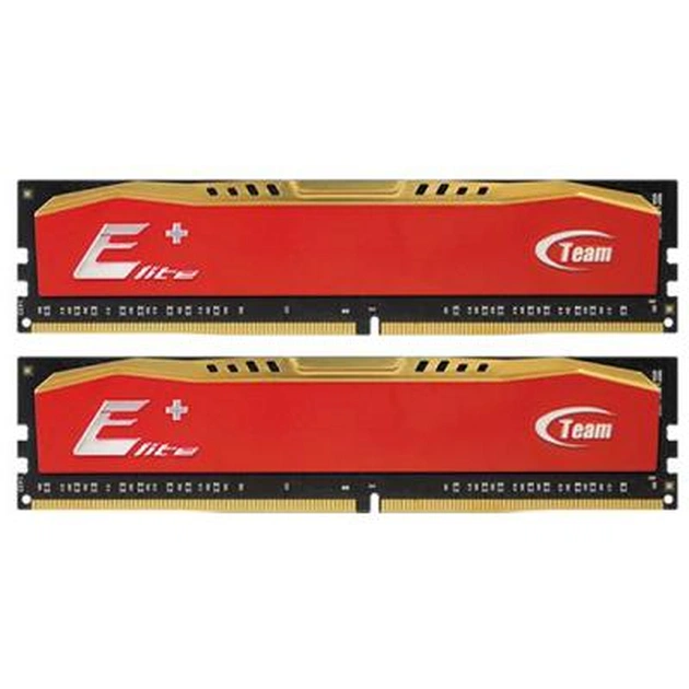 Модуль пам'яті для комп'ютера DDR4 16GB (2x8GB) 2400 MHz Elite Plus Orange Team (TPAD416G2400HC16DC01) - изображение 1