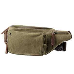 Сумка Vintage Поясна текстильна Оливкова (20174) зображення 1