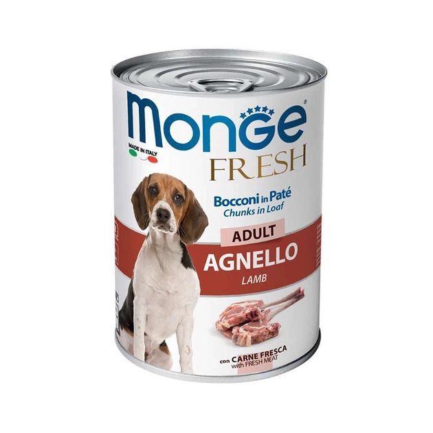 Консерви для собак Monge Dog Fresh ягня 400 г (8009470014571) - зображення 1