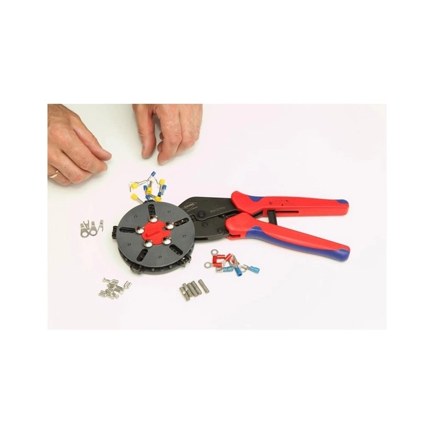 Затискач для клем KNIPEX MultiCrimp, зі змінними матрицями (97 33 02) - picture 4