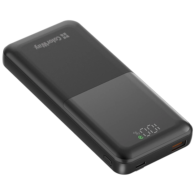 Батарея універсальна ColorWay 10 000 mAh PD/22.5W, QC/3.0, LCD, Black (CW-PB100LPB3BK-PDD) - зображення 4