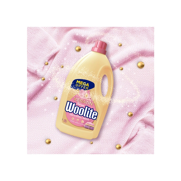 Гель для стирки Woolite Для шерсти и деликатных тканей С кератином 4.5 л (5908252004546) - изображение 3