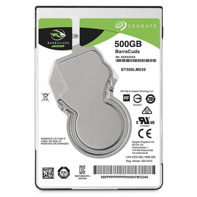 Жорсткий диск для ноутбука 2.5" 500GB Seagate (# 1RK17D-899 / ST500LM030-FR-WL #) - зображення 1
