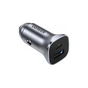 Зарядний пристрій Ugreen 1xUSB-C + 1xUSB 30W car adapter CD130 black (40858) - зменшене зображення 2