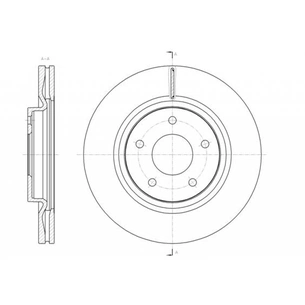Гальмівний диск REMSA 61580.10 зображення 1
