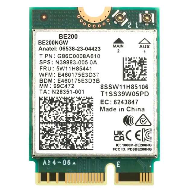 Бездротовий адаптер Fenvi BE200NGW + антенний кабель - picture 1