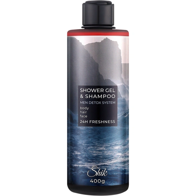 Гель для душу Shik Men Detox System Shower Gel & Shampoo 400 г (4823107607141) - зображення 1