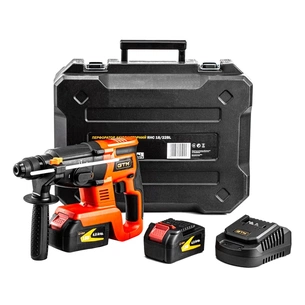 Перфоратор GTM RHC18/22BL, 18В, 2,2Дж, 0-1100 об/хв, 2x4Ah, кейс зображення 1