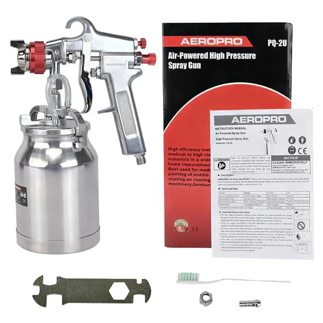 Фарбопульт AEROPRO професійний для фарбонагнітальних баків HP1000 мл, 1.8мм (PQ-2U-1.8) - picture 6