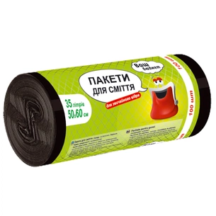 Пакети для сміття Ваш бюджет 35 л 100 шт. (4820012348138) зображення 1