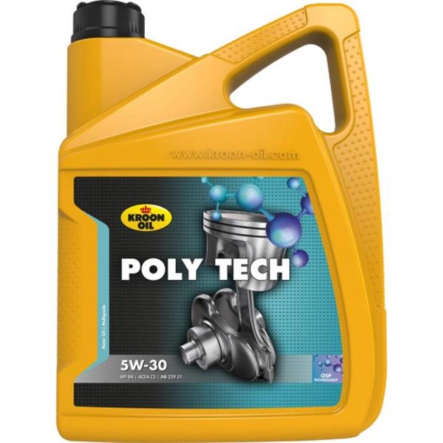 Моторна олива Kroon-Oil POLY TECH 5W-30 5л (KL 35467) - изображение 1