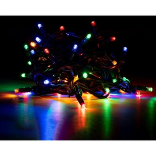 Гірлянда Novogod`ko вулична, 65 LED, IP65, різнокольорова, зелений провід, 12,25 м (801191) зображення 1