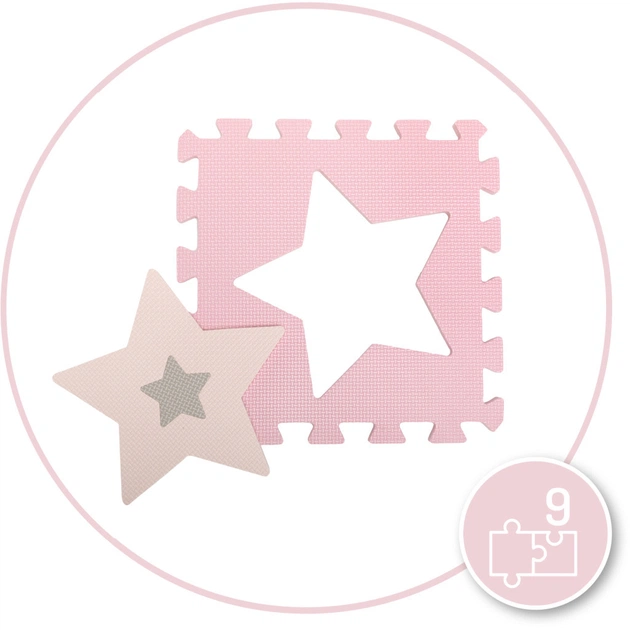 Дитячий килимок MoMi пазл Nebe 90 х 90 cм Pink (AKCE00030) - picture 6