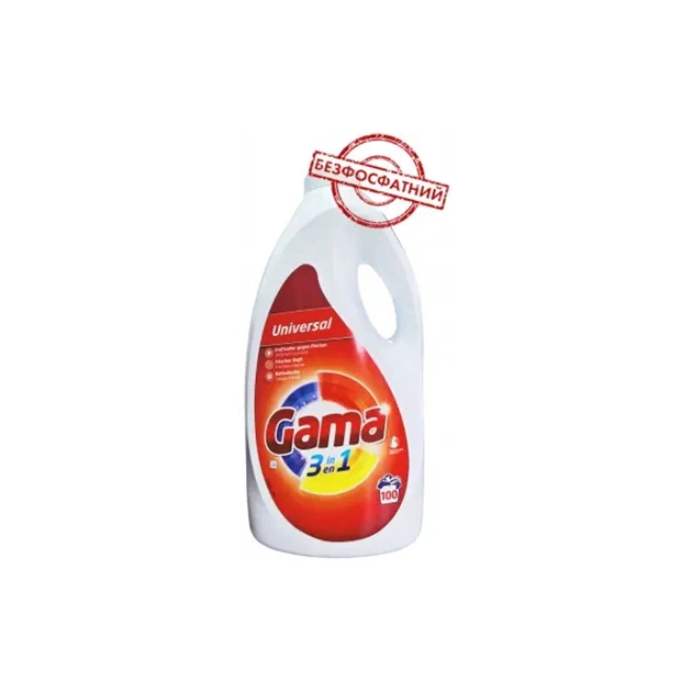 Гель для прання Gama 3 in 1 Universal 4.5 л (8435495845300) - зображення 1