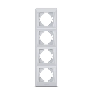 Рамка Videx BINERA срібний шовк 4 поста (VF-BNFR4V-SS) изображение 1