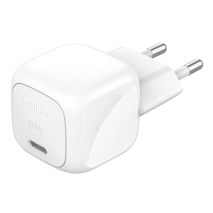 Зарядний пристрій Belkin USB-C PD30W PPS white (WCA008KQWH) зображення 1