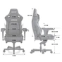 Крісло ігрове Anda Seat Kaiser 4 Size XL Violet (AD12YDDC-XLL-20-V-PV/C) - зменшене зображення 8