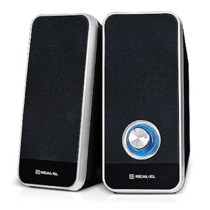 Акустична система REAL-EL S-80, USB, black зображення 1