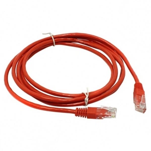 Патч-корд Kingda 0.5м, UTP, cat.5e, CU, 24AWG, red (KD-PAUT3050RD) зображення 1