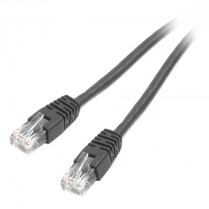 Патч-корд 1м UTP cat 6 CCA black Cablexpert (PP6U-1M/BK) зображення 1