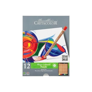 Олівці кольорові Cretacolor Megacolor, 12 кольорів (9014400290870) зображення 1
