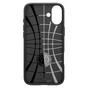 Чохол до мобільного телефона Spigen iPhone 16 Plus Liquid Air Matte Black (ACS08066) - зменшене зображення 7