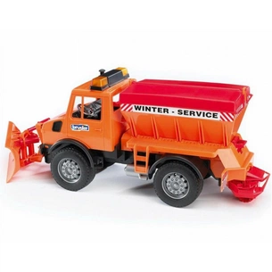 Спецтехніка Bruder вантажівка MB Unimog 1:16 Жовтогарячий (02572) зображення 1