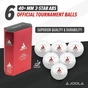 М'ячик для настільного теніса Joola Prime 40+ White 6 шт (40031) (930814) - зменшене зображення 3