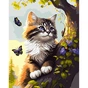 Картина по номерам Santi Кошеня з очима неба 40*50 см (954777) - зменшене зображення 1