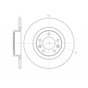 Гальмівний диск REMSA 61473.00 зображення 1