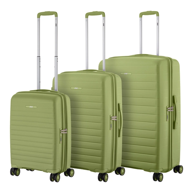 Набір валіз 2E Aero (L+M+S), оливково-зелені (2E-SPP-AERO-SET3-MG) - зображення 2