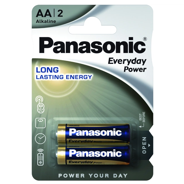 Батарейка Panasonic AA LR06 Everyday Power * 2 (LR6REE/2BR) - зображення 1