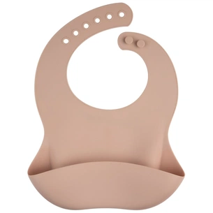 Нагрудничок Canpol babies силіконовий з кишенькою, бежевий (51/030_bei) изображение 1