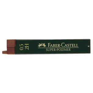 Грифель для механічного олівця Faber-Castell Super-Polymer 2Н (діаметр 0,5 мм), 12 штук в пеналі (16806) зображення 1