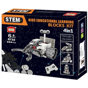 Конструктор HiQ STEM з пультом R732 4-в-1, 253 деталі (місяцеходи) (LYH-B732) зображення 1