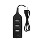 Концентратор Voltronic USB 2.0 to 4xUSB black (DNS-HUB4-OB) - зменшене зображення 2