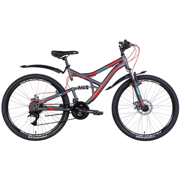 Велосипед Discovery 26" Canyon AM2 DD рама-17,5" 2022 Grey/Red (OPS-DIS-26-446) - зображення 1