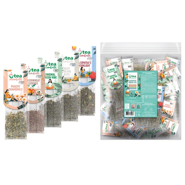 Чай Tea Moments Assorted Green tea 50х2.2 г (tm.05266) - изображение 1
