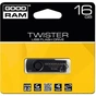 USB флеш накопичувач Goodram 16GB TWISTER Black clip USB 2.0 (UTS2-0160KKR11) - зменшене зображення 2