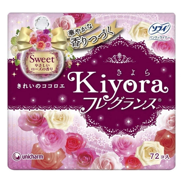 Ежедневные прокладки Sofy Kiyora Sweet 72 шт. (4903111375677) - изображение 1