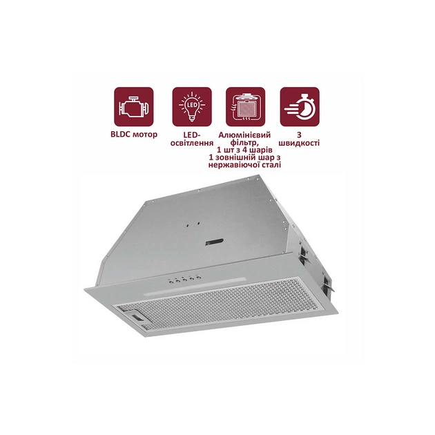 Витяжка кухонна PRIME Technics PVBI 10065 SS - зображення 1