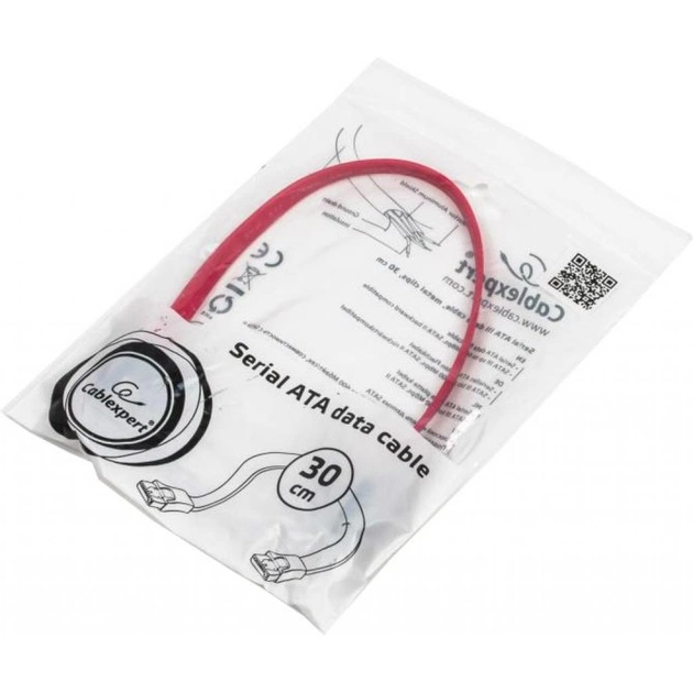 Кабель для передачі даних SATA III 0.3m Cablexpert (CC-SATAM-DATA-0.3M) - picture 4