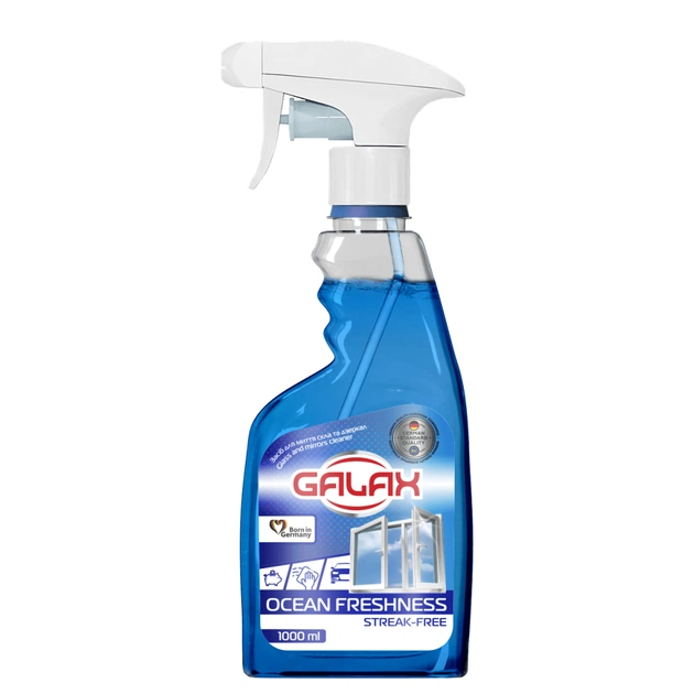 Засіб для миття скла Galax Океанська свіжість 1 л (4823128000815) - picture 1