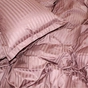 Постільна білизна MirSon Satin Stripe 30-0006 Dark Brown 143х210 Полуторна (2200005249437) - зменшене зображення 3