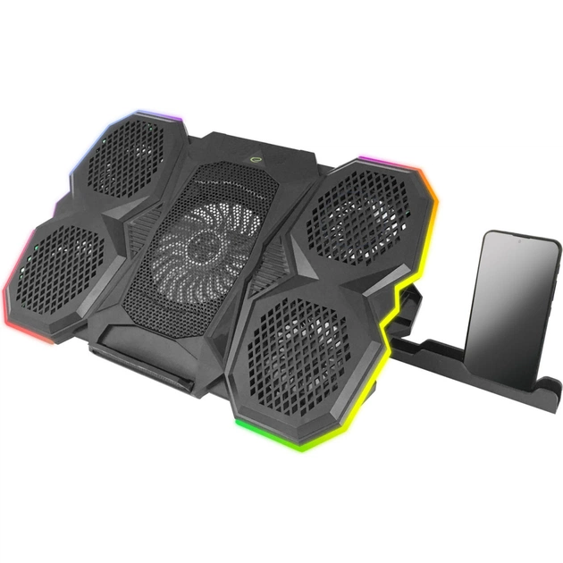 Підставка до ноутбука Esperanza EGC107 with RGB Breva + mobile stand (EGC107) - зображення 1