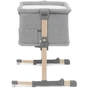 Ліжечко Kinderkraft Приставне ліжечко-люлька Neste Grow Light Grey Grey Full Wood (5902533923021) - зменшене зображення 3