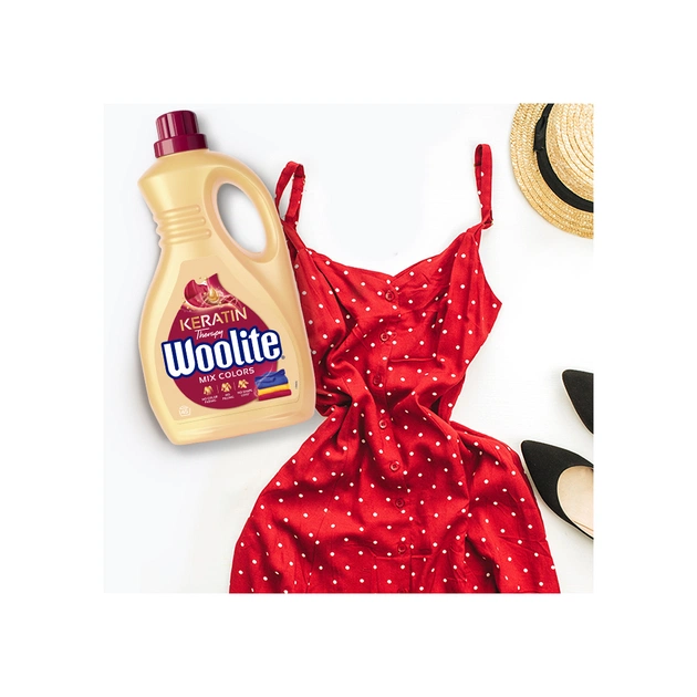 Гель для прання Woolite Для кольорових тканин З кератином 2.7 л (5900627090475) - picture 5