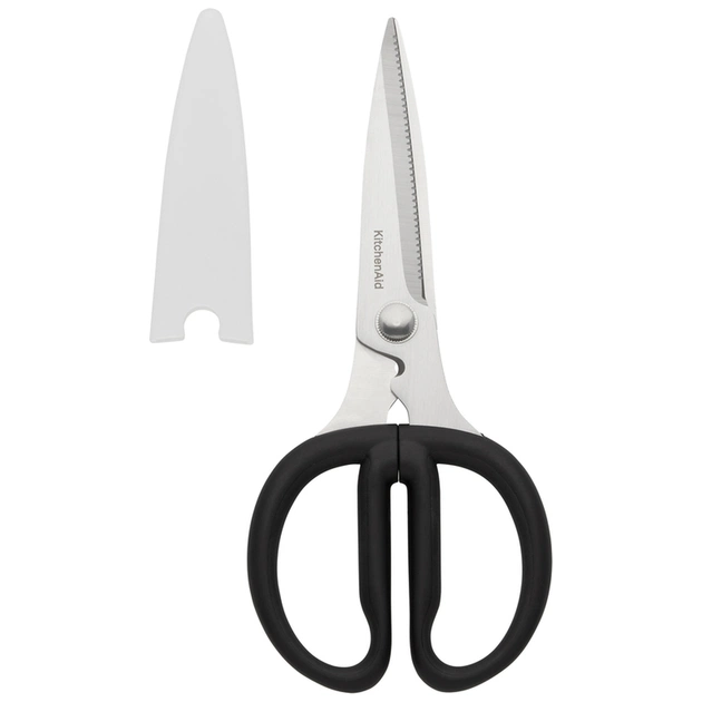 Кухонні ножиці KitchenAid Universal, з захисним чохлом на лезо, 21,1 см, чорні (KQG351OHOBE) - picture 1