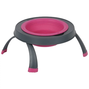 Посуд для собак Dexas Миска одинарна на складній підставці-велика 960 мл пурпурна (0084297309107) изображение 1